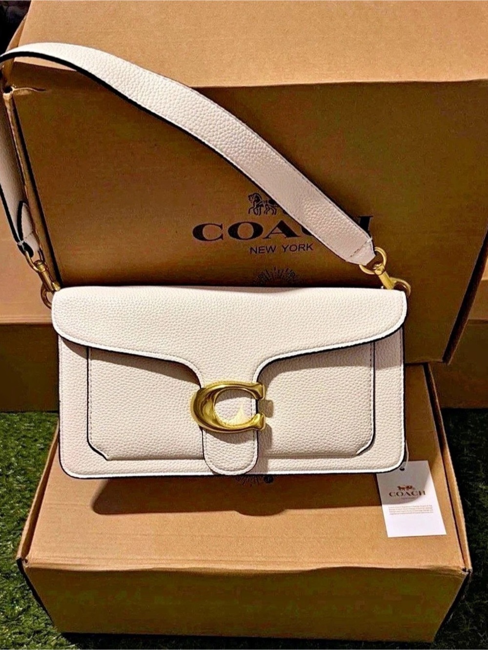Coach Tabby Shoulder Bag 26 Crossbody Bag in White